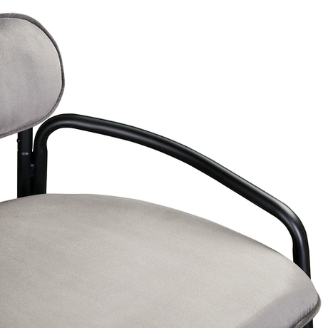 Стул полубарный Latitude Ror Round черный/серый