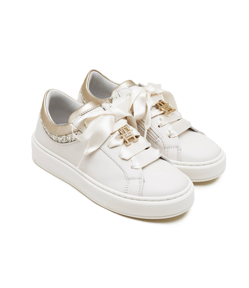 Кожаные кроссовки Tommy Hilfiger - белый(T4A9 33491 0166A399)