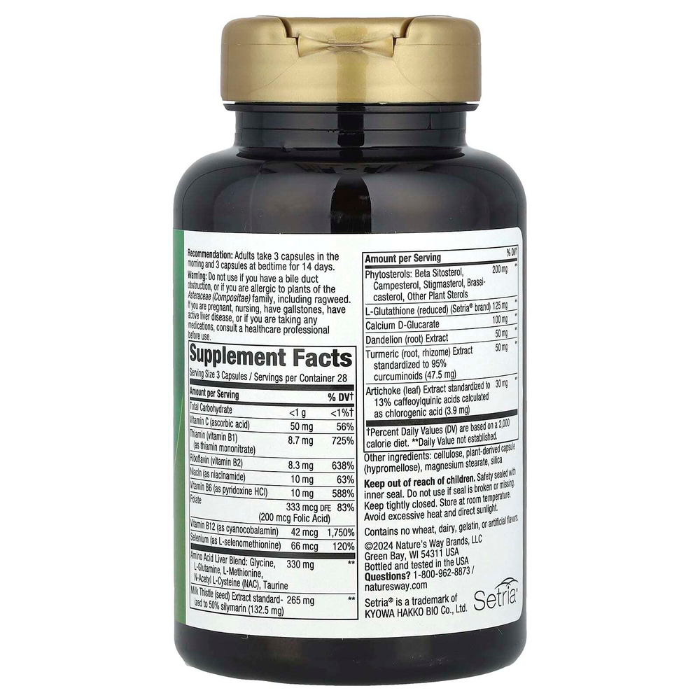 Nature's Way, Комплексное очищение печени, 84 капсулы