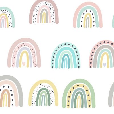 Нежные бохо радуги