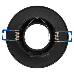 Встраиваемый светильник алюминиевый ЭРА KL105 BK MR16 GU5.3 черный