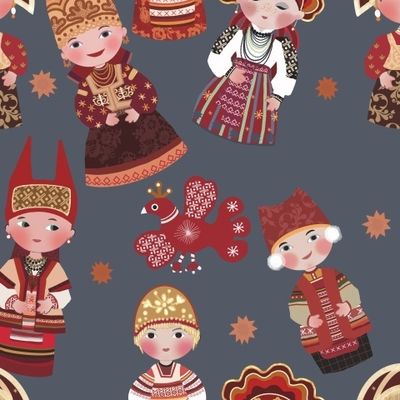 Матрешки весёлые