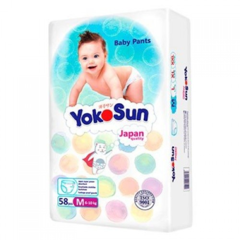 Трусики-подгузники YokoSun (6-10 кг) 58 шт