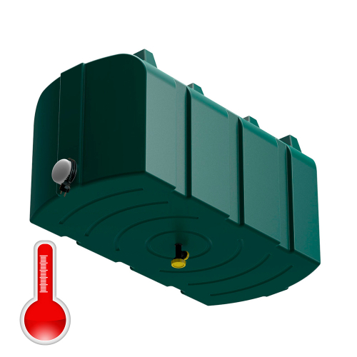 Бак для душа серии «R» 300 л  зеленый с подогревом, с лейкой, с уровнемером Полимер-Групп(1265x600x720см;14кг;зеленый) - арт.559267.2