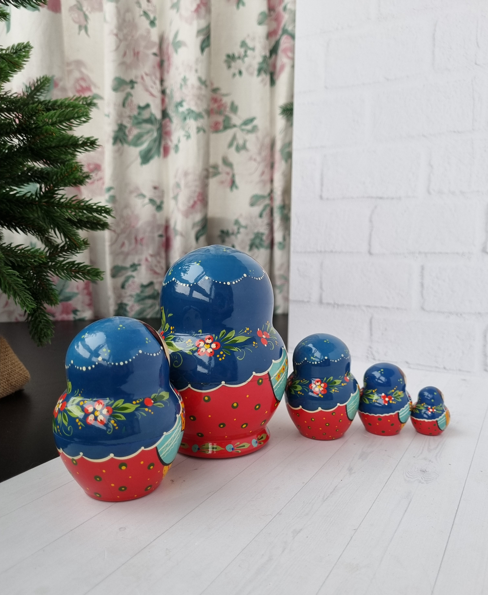 Матрёшка "С курочкой" традиция 5м 15см пузатая