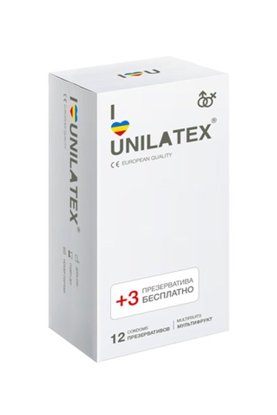 Презервативы Unilatex Multifrutis ароматизированные цветные №15 шт