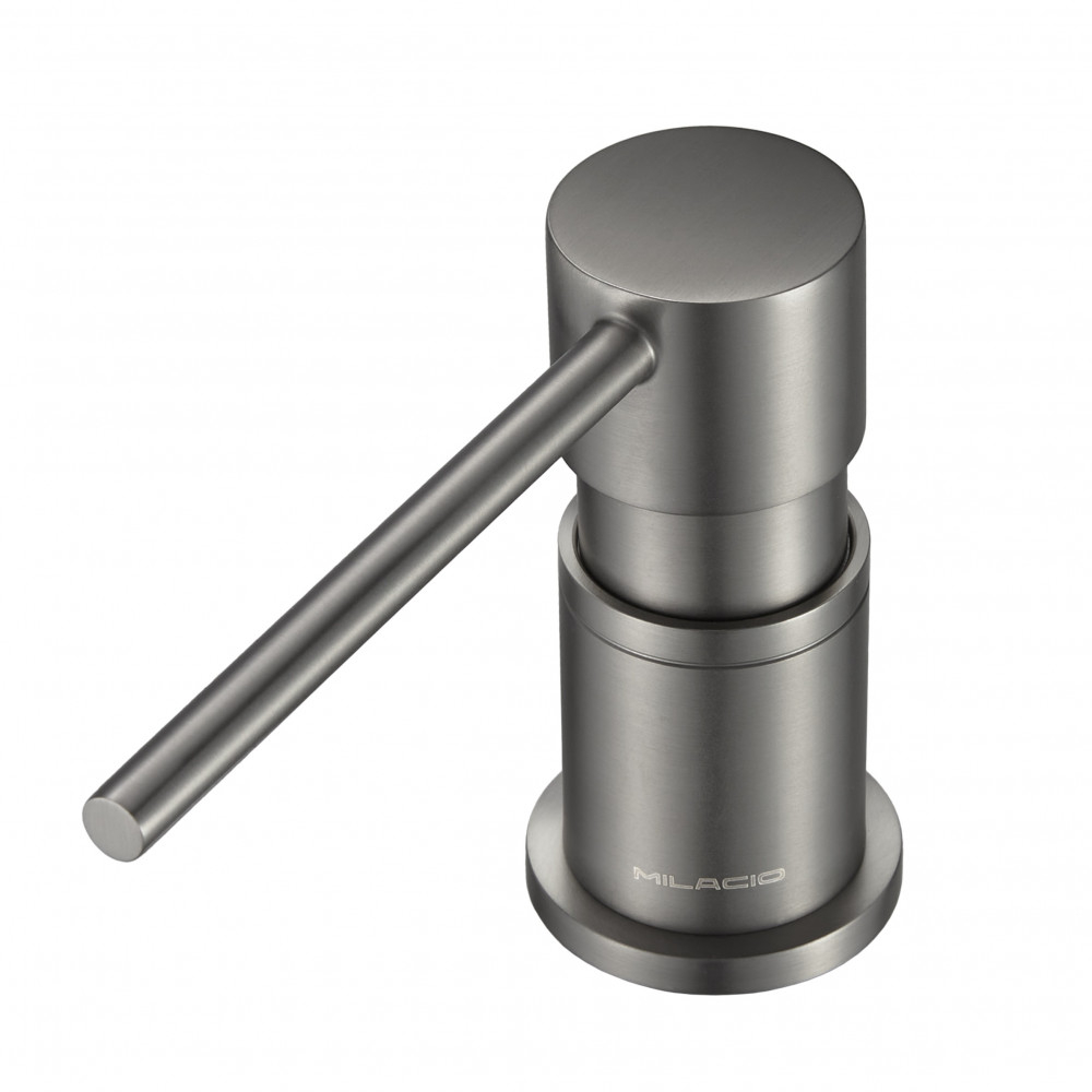 Дозатор для жидкого мыла Milacio Ultra 935 MCU.935.GM, вороненая сталь