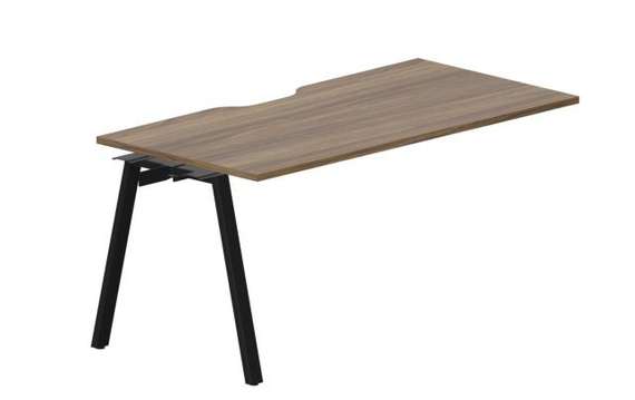 стол Arena 1580х780х750мм (с эргономичным вырезом) - приставной элемент