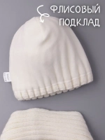 Шапка для девочки зимняя вязаная и шарф