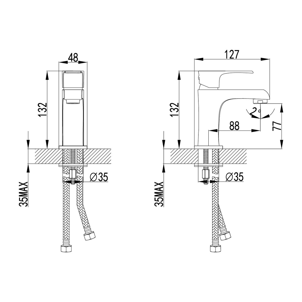 Смеситель Lemark Plus Factor LM1606C для раковины