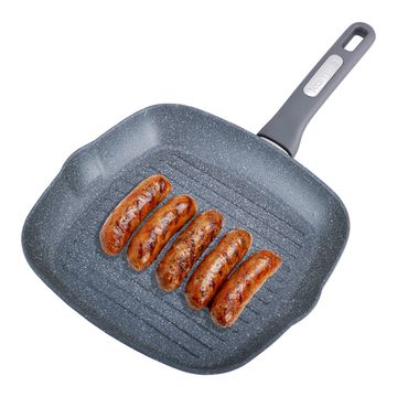 Сковорода-гриль из литого алюминия Kamille KM 4278GR с мраморным покрытием