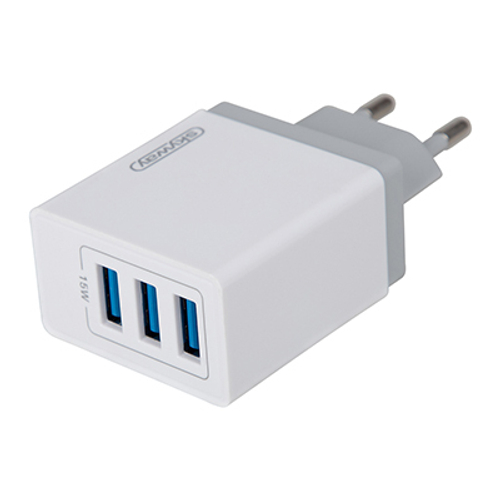 Зарядное устройство сетевое 220 В Skyway 15W USBx3 3 A белый