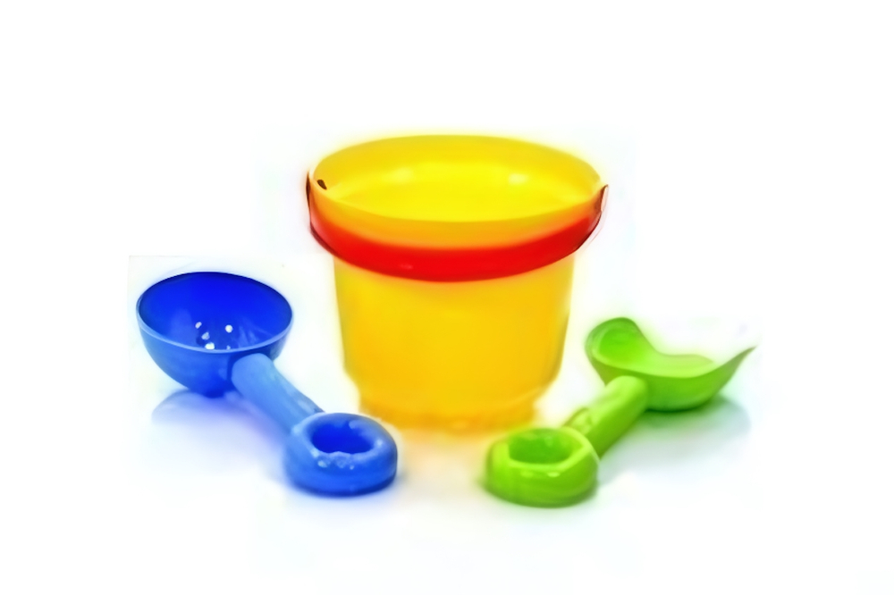 Песочный набор 3предм. ведерко 0,5л., лопатка, грабельки "Топ-топ" (Р.с.)