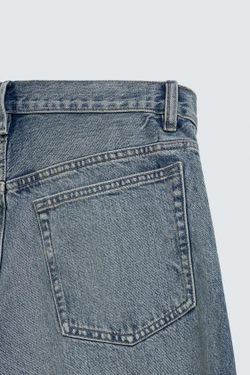 ZARA ДЖИНСОВЫЕ ШОРТЫ RELAXED FIT, СИНИЙ