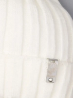 Шапка для девочки осенняя вязаная на завязках