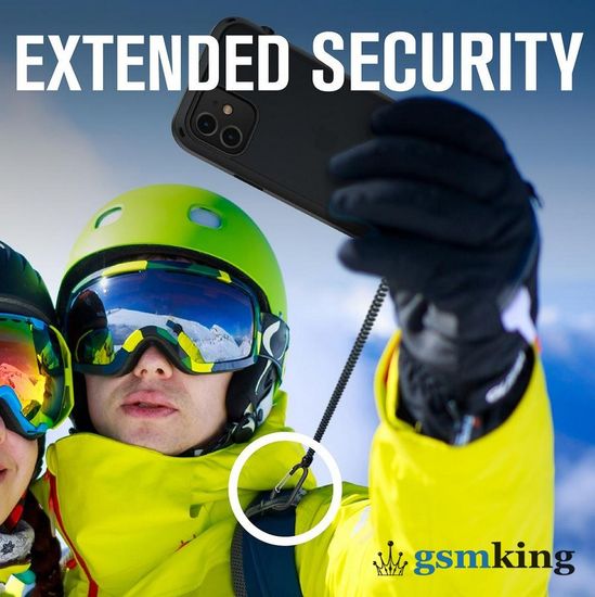 Crux Gear for iPhone Cases Carabiner & Coiled Extender Black (Чёрный)