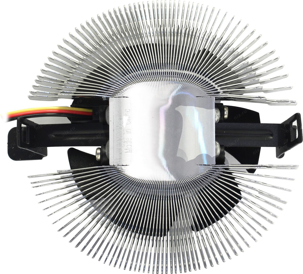 Кулер для проц PCCooler E80 Cooler (3пин, 775/1155/AM4-FM2, 22дБ, 2200 об/мин, Al)