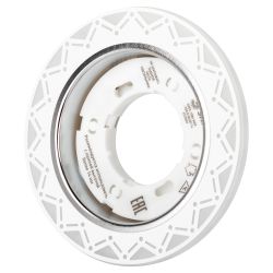 DK LD27 WH/WH Светильник ЭРА декор cо светодиодной подсветкой GX53, белый/белый | Встраиваемые LED светильники