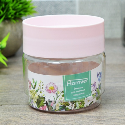 Емкость для сыпучих продуктов 0,5л (микс)