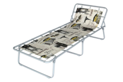 Кровать раскладная Юниор жесткая арт.С89/89 (цвет ткани бежевый рис.город (4 шт. в уп.)