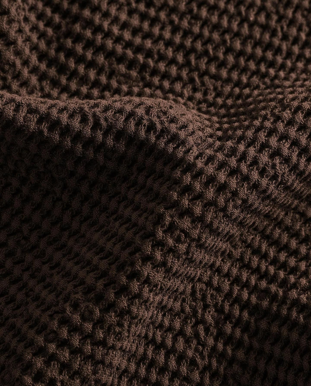 Zara Home - Мини вафельное банное полотенце, коричневый, 30х50 см