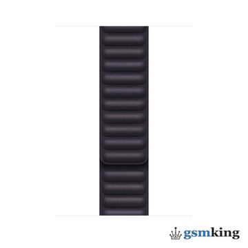 Apple Watch Leather Link 45mm Ink - S/M (130–160mm)