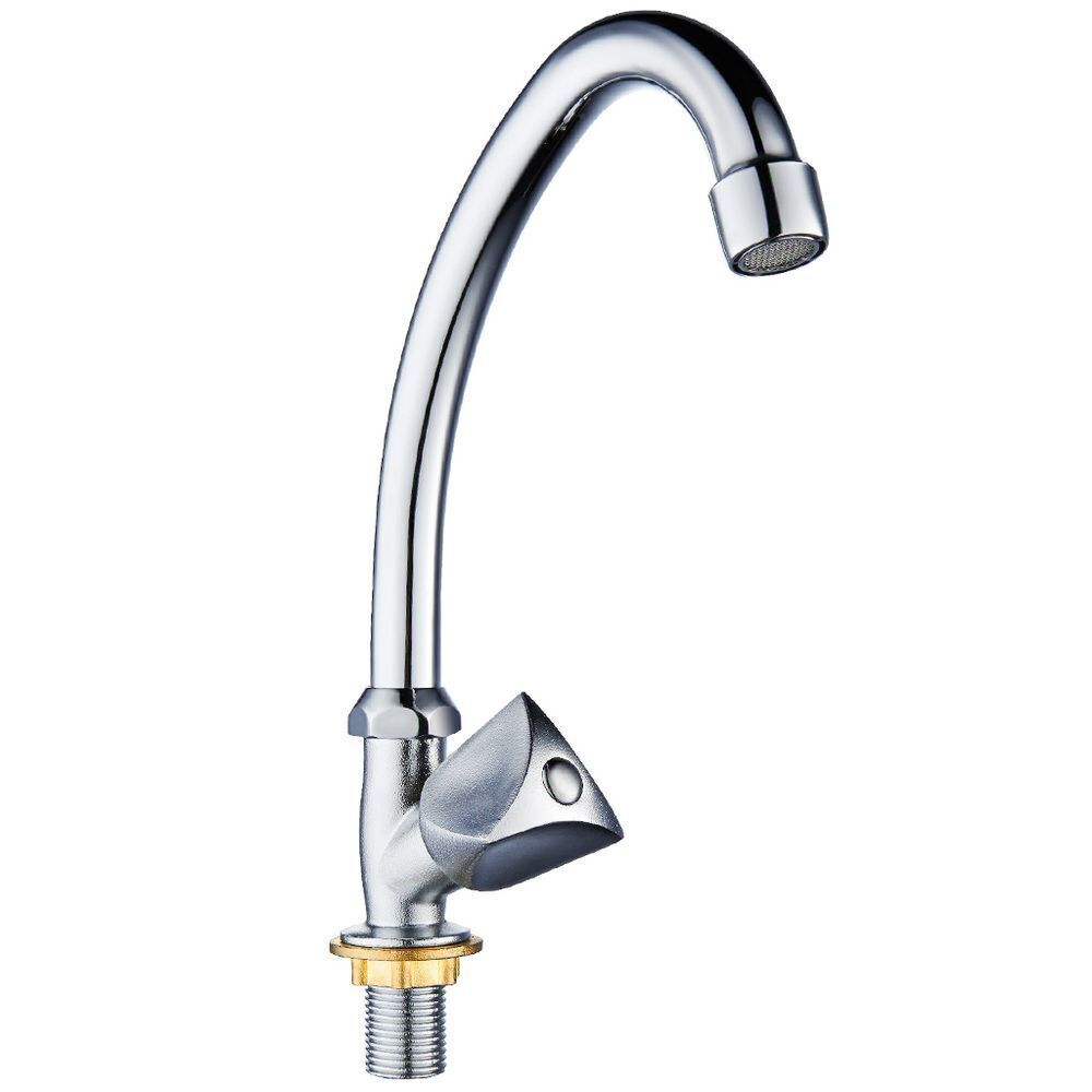 Смеситель для кухни, РМС, с кран-буксой, для одного типа воды, хром, SL119-270F