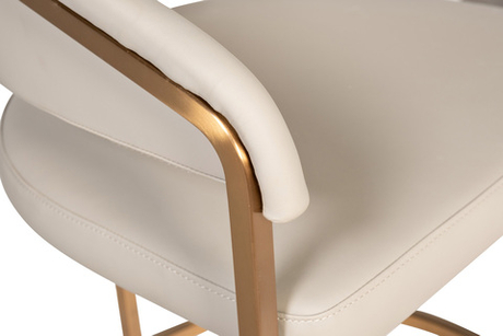Стул 60x53x74см Garda Decor Surge бежевый с золотом