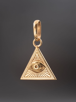 Кулон Всевидящее Око Classic из серебра с позолотой