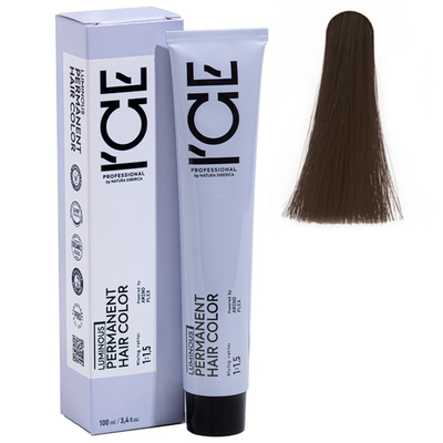 4.0 крем-краска ICE Permanent каштановый натуральный - 100 мл.