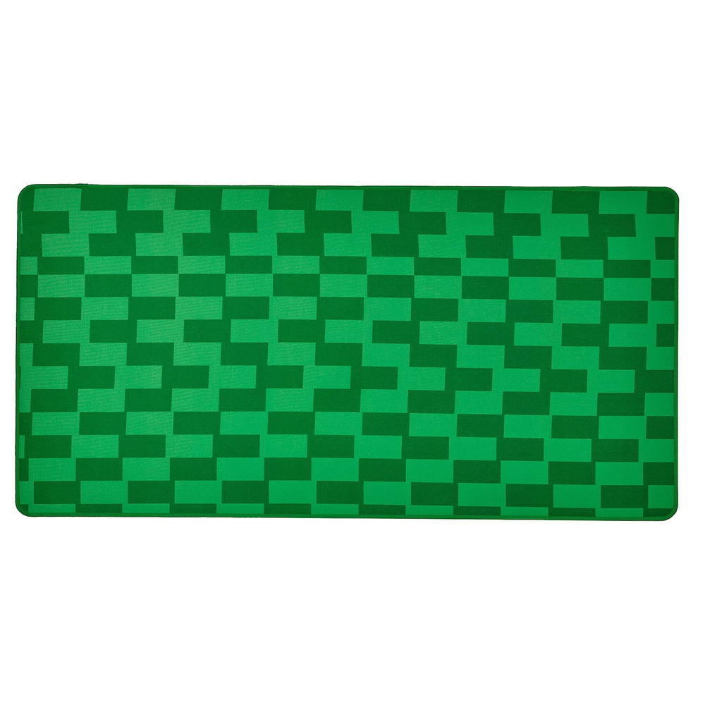 BLÅSKATA Игровой коврик для мыши, зеленый/узор, 40x80 см