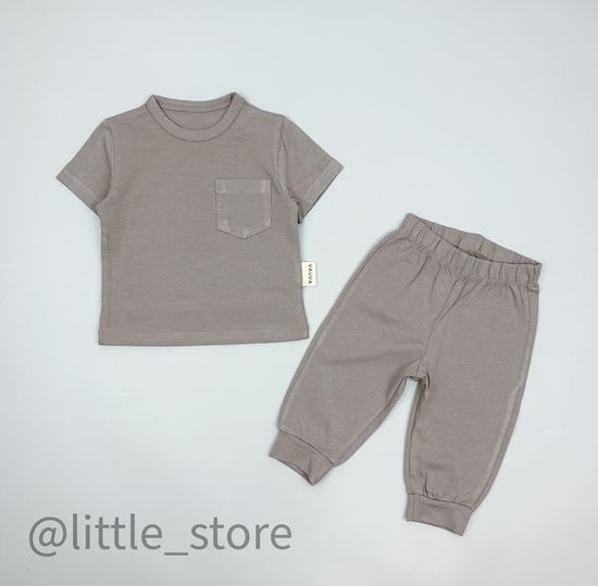 Комплект хлопковый, Серый