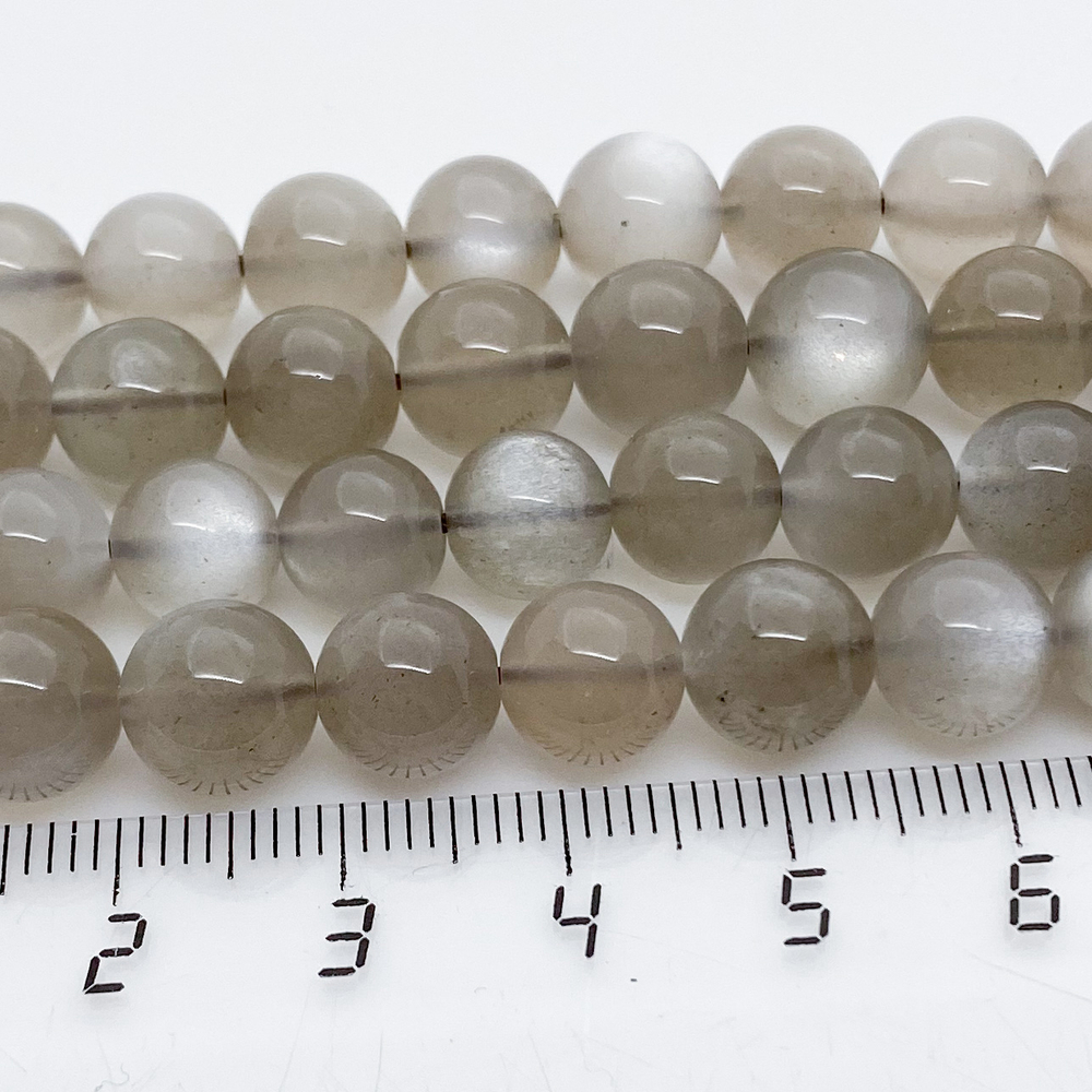 Бусины Лунный камень, диаметр 8-8,3 мм, цена за 12 шт (1/4 нити)
