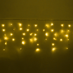 Гирлянда для улицы БАХРОМА «Мерцание» ш3м* в40/60см 100 ламп LED, прозр.провод,1 режим, IP-54, Жёлтый (возможность соединения)