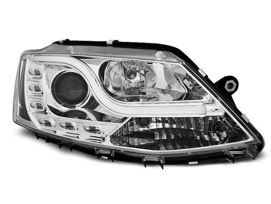 Передние фары tube light tru drl chrome для VW Jetta VI