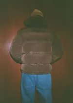 Пуховик Magamaev Macro Hooded Puffer коричневая