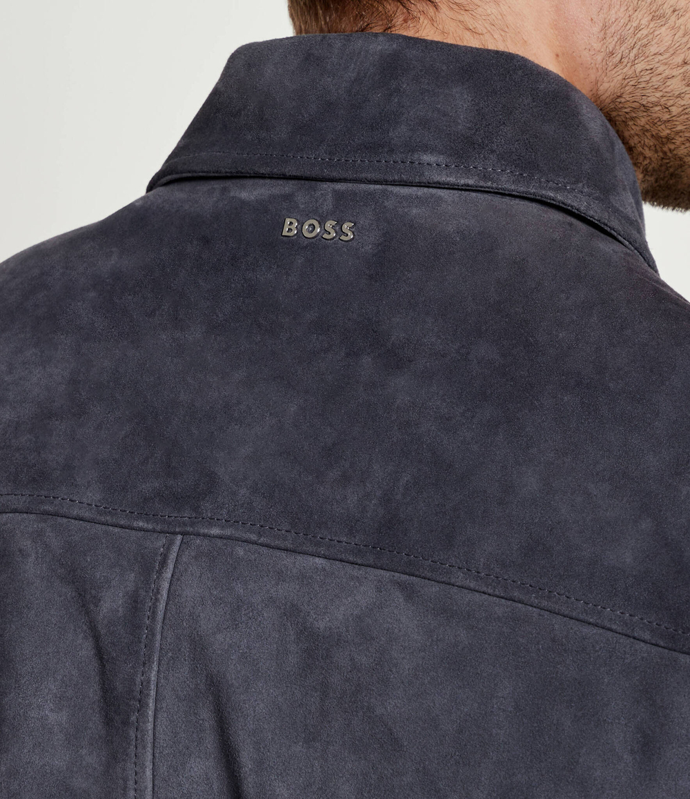 Кожаная куртка malbano4 BOSS BLACK - голубой(50510178)