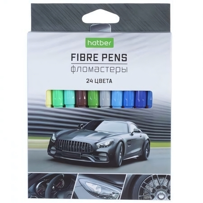 Фломастеры 24 цв."ECO" Скорость карт. короб FP_071100 (Хатбер)