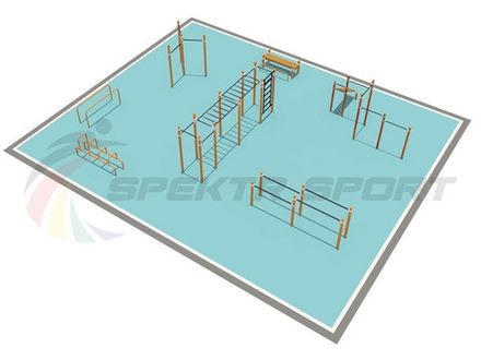 Районная площадка для Воркаут и GTO 3_76mm 89 мм