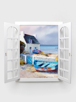 Панно со ставнями "Вид из окна" 37,5*49 см