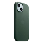 Тканевый чехол с поддержкой MagSafe Apple FineWoven Case для iPhone 15, Evergreen (Вечнозеленый)