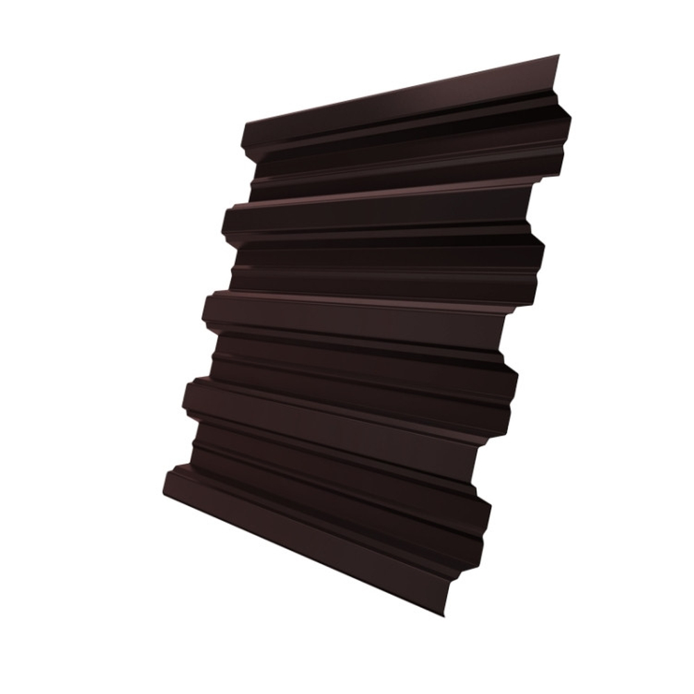 Профнастил Н75 Grand Line Optima Pe 0,7 мм RAL 8017 шоколадно-коричневый