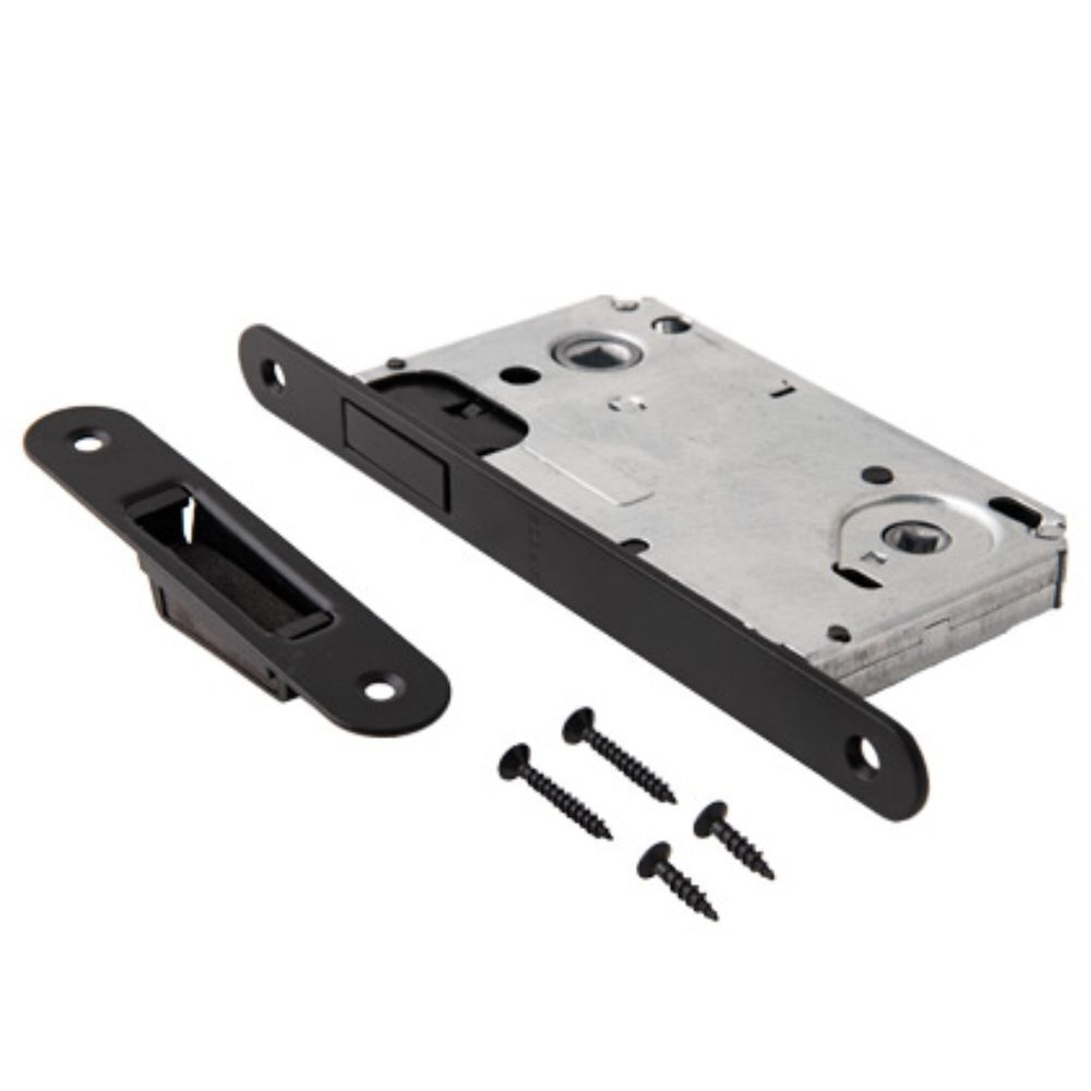 Защелка врезная, Apecs, 5300-M-WC-BLM, 30559, с фиксатором, черная