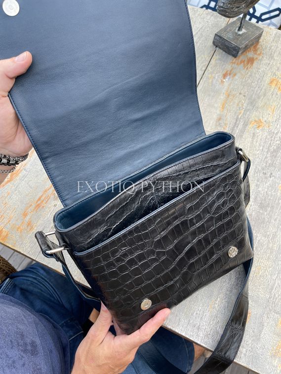 Мужкая сумка из кожи крокодила BG-382