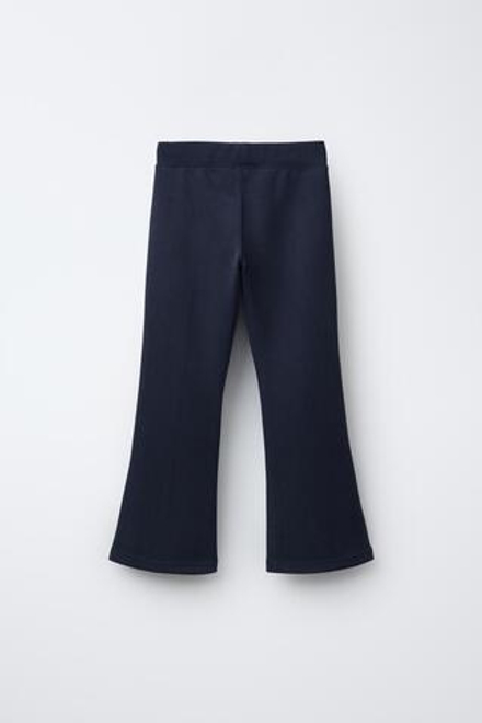 ZARA БРЮКИ FLARED С ДЕКОРАТИВНЫМИ ШВАМИ, СИНИЙ