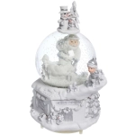 Сувенир Снежный шар «Снежные чудеса» 12.5*12.5*21 см (падающий снег, подсветка, музыка), микс