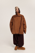 Дубленка с планкой