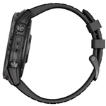 Умные часы Garmin Epix Pro (Gen 2) 47 мм Sapphire Edition титан DLC Carbon Grey с черным ремешком