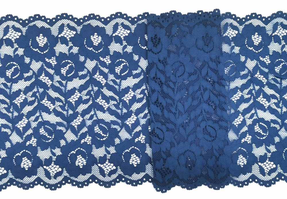 Эластичное кружево, 21,5 см, океанская глубина , (Арт: EK-2157), м