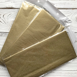 Бумага тишью золотая